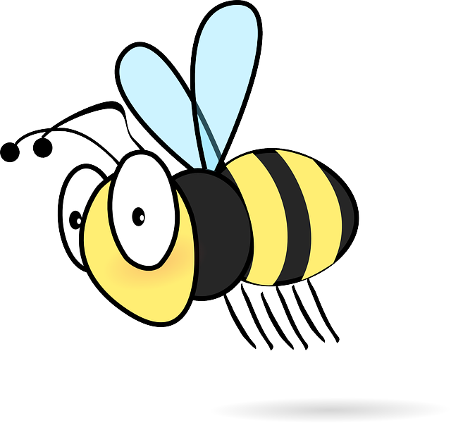 蜜蜂 昆虫 卡通片 - 免费矢量图形