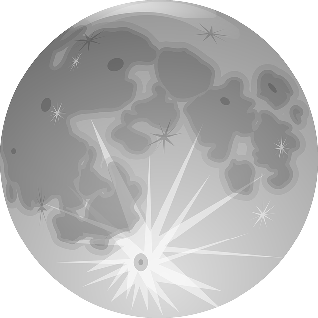 月相 满的 循环 - 免费矢量图形