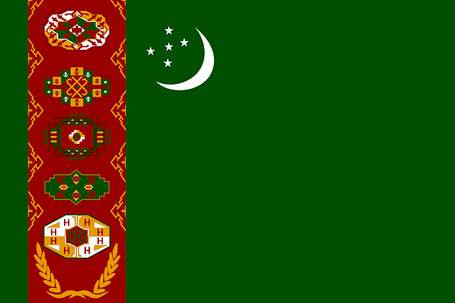 土库曼斯坦 旗帜 国家的 - 免费矢量图形