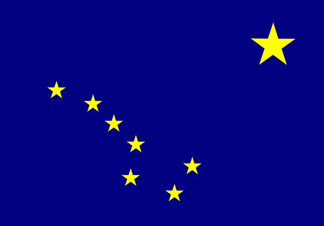 旗帜 阿拉斯加州 状态 - 免费矢量图形