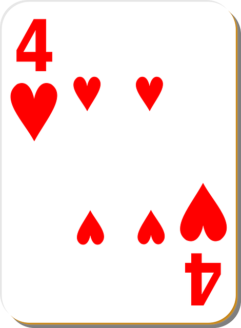 扑克牌 四 心 - 免费矢量图形