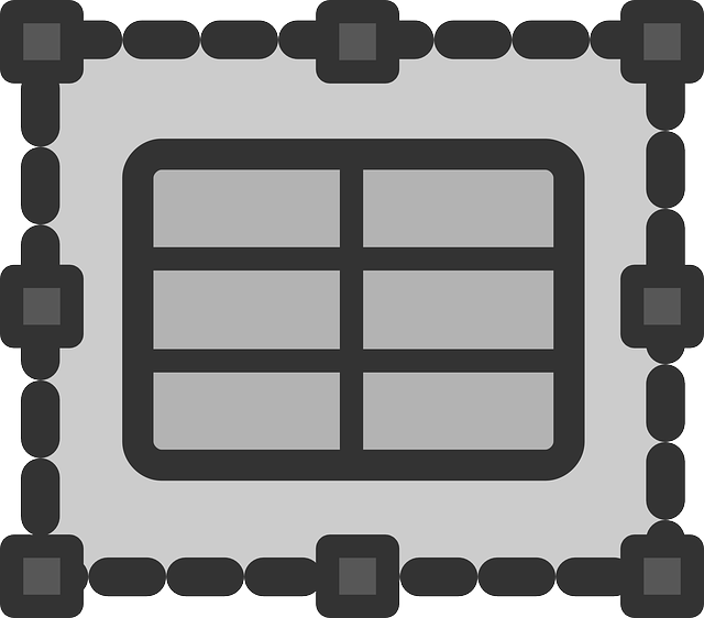 电子表格 框架 表 - 免费矢量图形