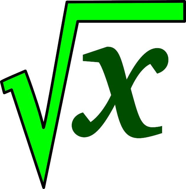 平方根 数学 绿色 - 免费矢量图形