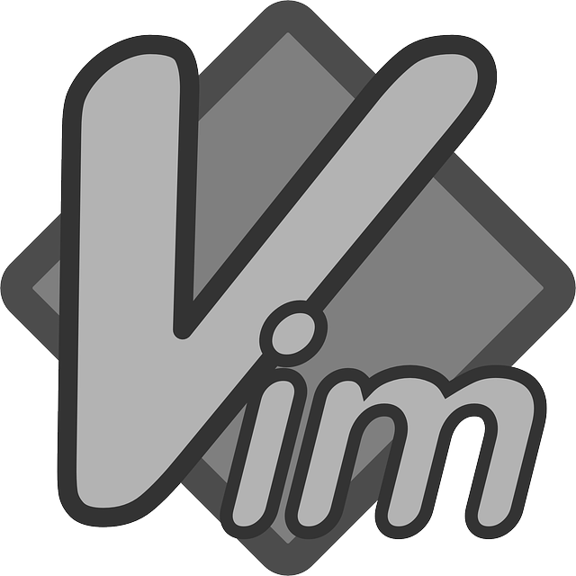 文本编辑器 Vim 软件 - 免费矢量图形