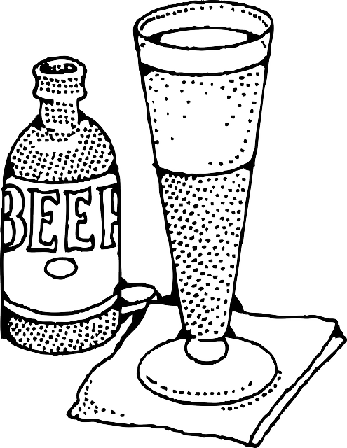 比尔森玻璃 啤酒 啤酒瓶 - 免费矢量图形