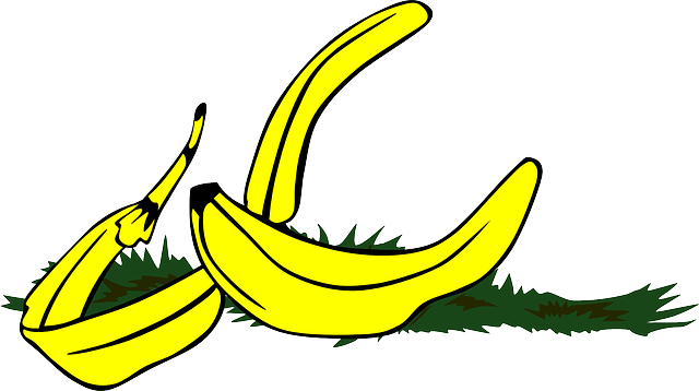 香蕉 剥 滑 - 免费矢量图形