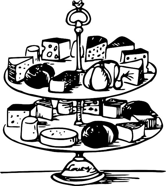 起司 站立 托盘 - 免费矢量图形