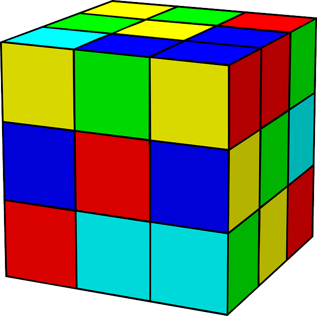 魔方 立方体 玩具 - 免费矢量图形