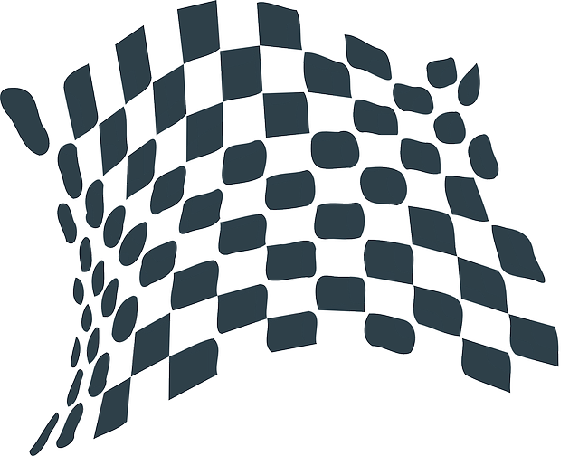 旗帜 方格的 赛车 - 免费矢量图形