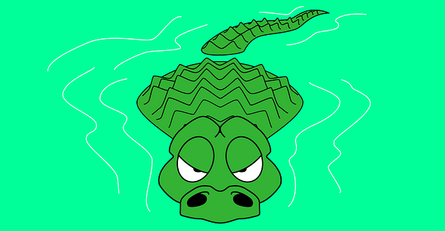 水 鳄鱼 捕食者 - 免费矢量图形