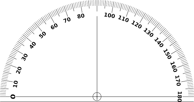 量角器 角度 几何学 - 免费矢量图形