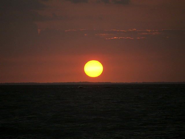 日落 飞轮 河滩 - 上的免费照片