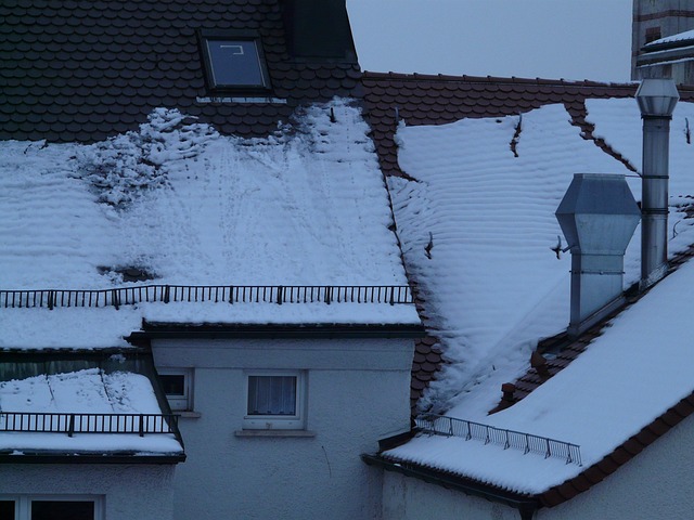 雪 Dachlawine 屋顶 - 上的免费照片