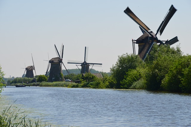 风车 荷兰 运河 - 上的免费照片