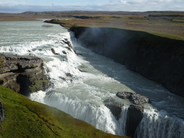 Gullfoss 瀑布 流动 - 上的免费照片