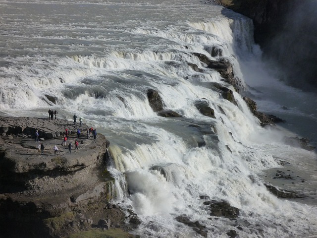 Gullfoss 瀑布 流动 - 上的免费照片