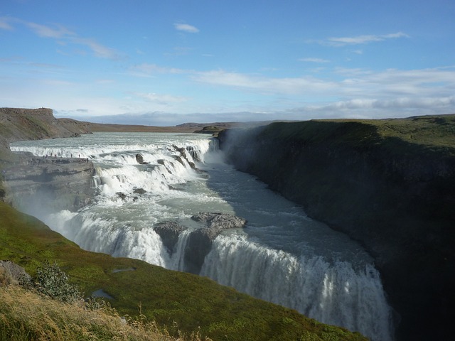 Gullfoss 瀑布 流动 - 上的免费照片