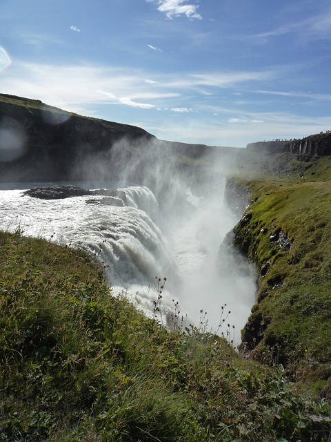 Gullfoss 瀑布 流动 - 上的免费照片