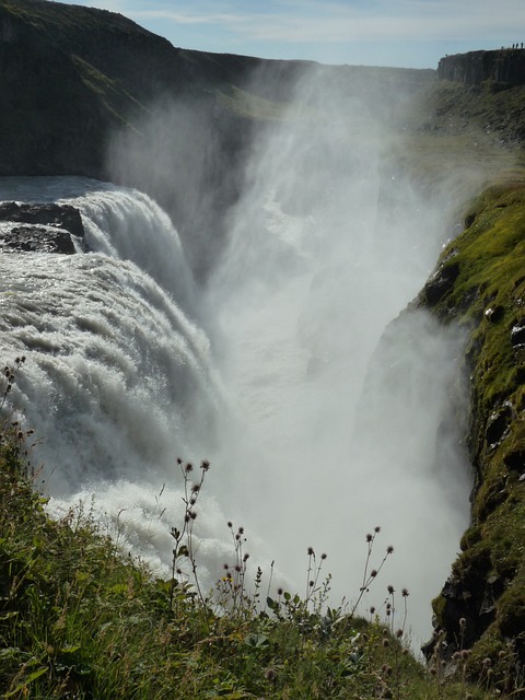 Gullfoss 瀑布 流动 - 上的免费照片