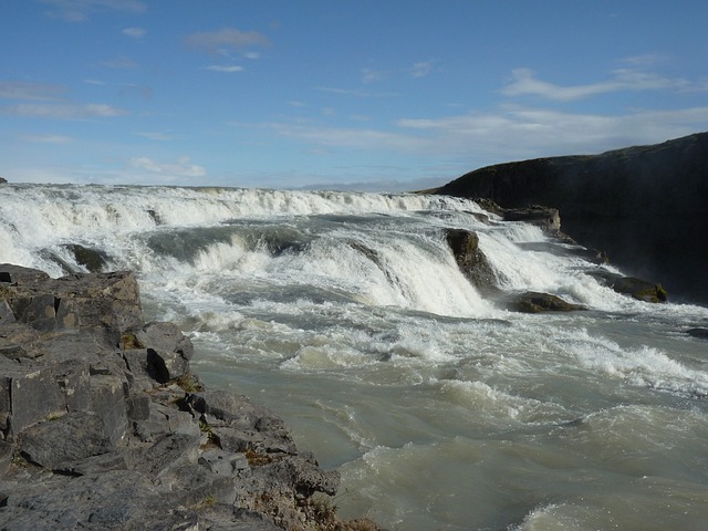 Gullfoss 瀑布 流动 - 上的免费照片