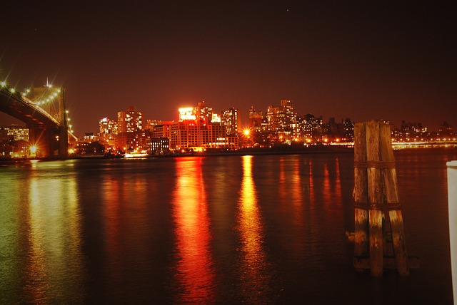 布魯克林大橋 紐約 夜景 - 上的免费照片