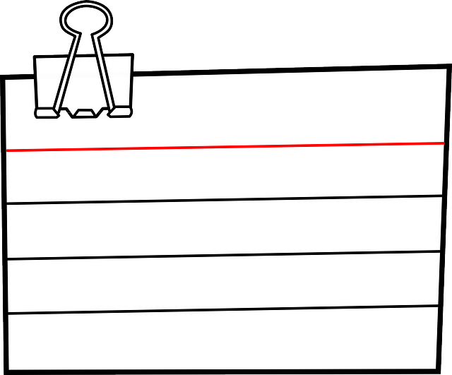 笔记 粘滞便笺 回形针 - 免费矢量图形