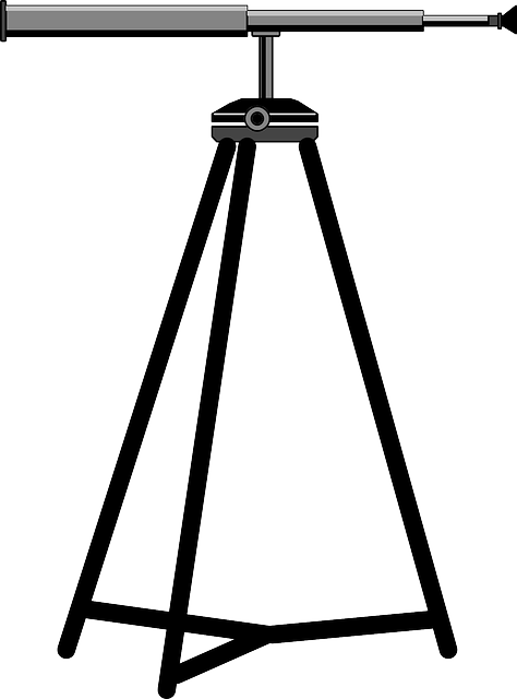 望远镜 光学 三脚架 - 免费矢量图形