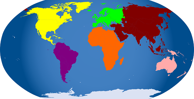 世界地图 大陆 非洲 - 免费矢量图形