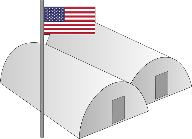 军队 美国 军营 - 免费矢量图形