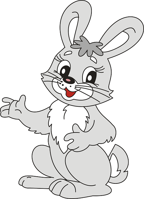 兔子 野兔 灰色的 - 免费矢量图形
