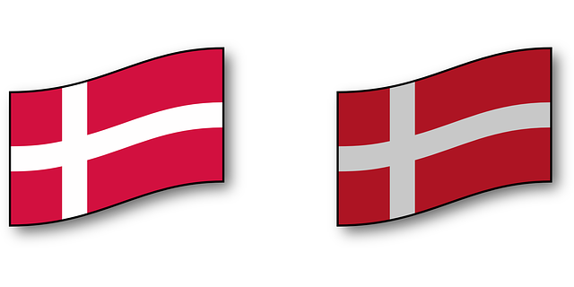 丹麦语 丹麦 旗帜 - 免费矢量图形