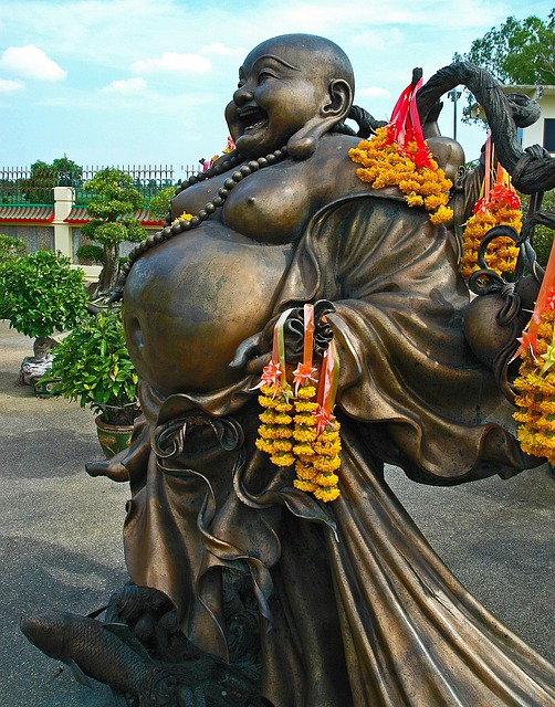 青铜人像 Buddah 胖的肚子 - 上的免费照片