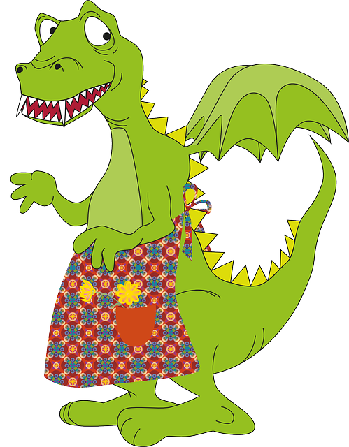 恐龙 绿色 爬虫 - 免费矢量图形