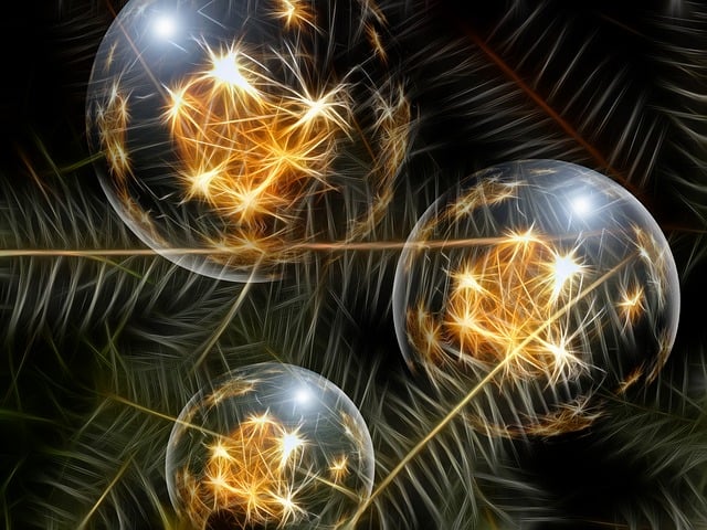 圣诞饰品 玻璃球 松针 - 上的免费图片