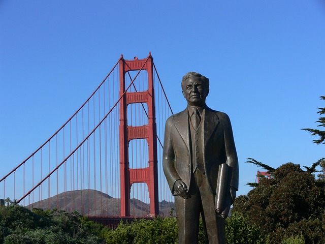 金门大桥 旧金山 铜像 - 上的免费照片