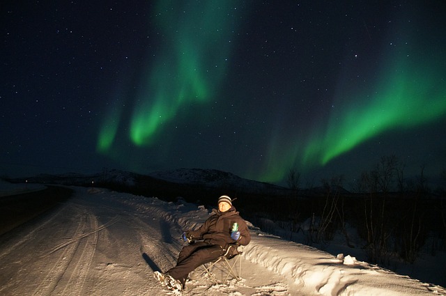 北极光 极光 绿色 - 上的免费照片