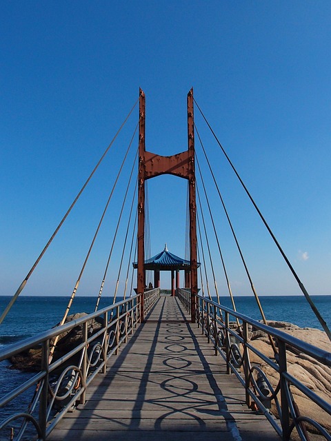 天空 海洋 桥 - 上的免费照片