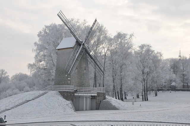 波德拉西 冬季 风车 - 上的免费照片