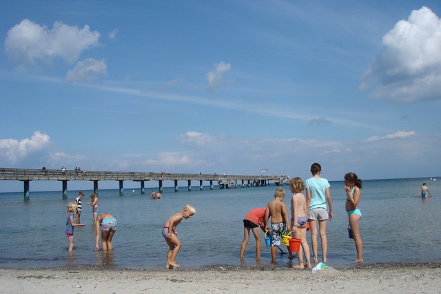 海滩 孩子们 太阳 - 上的免费照片