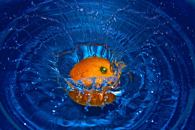 橙色的 坠落 水 - 上的免费照片