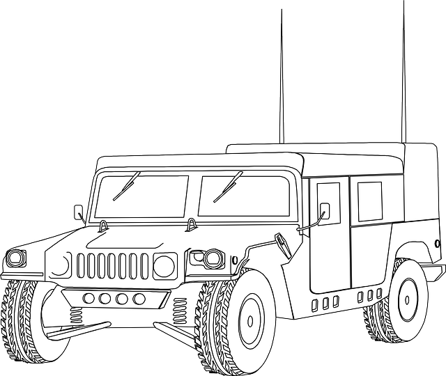 悍马 车辆 军队 - 免费矢量图形