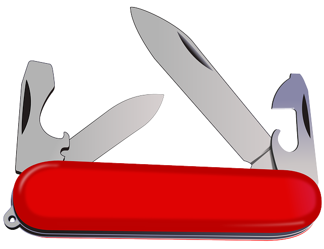 瑞士军刀 口袋刀 刀 - 免费矢量图形
