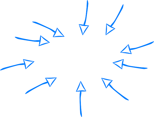 箭头 蓝色的 焦点 - 免费矢量图形