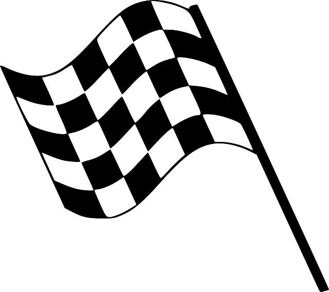 方格旗 终点线 格兰披治大赛车 - 免费矢量图形