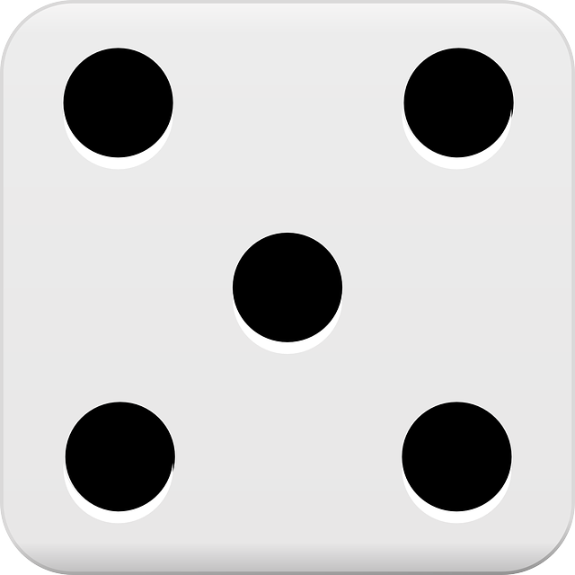 骰子 五 赌博 - 免费矢量图形