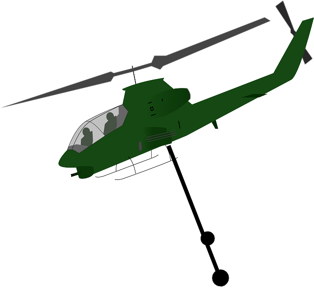 直升机 空投 飞机 - 免费矢量图形