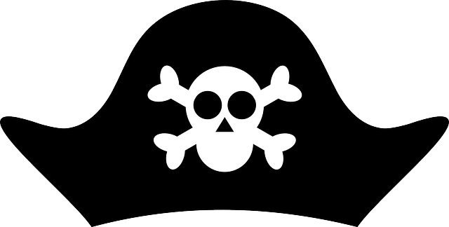 海盗 帽子 颅骨 - 免费矢量图形