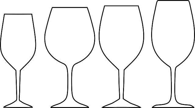 葡萄酒 眼镜 白色的 - 免费矢量图形