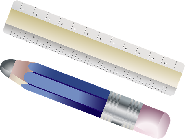 标尺 铅笔 书写工具 - 免费矢量图形