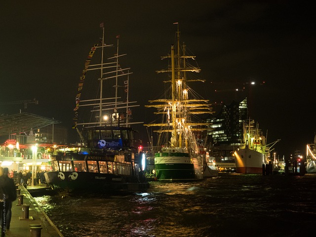 汉堡 夜晚 Hafengeburtstag - 上的免费照片